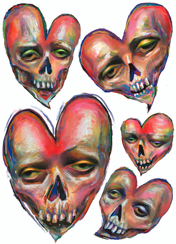 Decaying Hearts (Print)