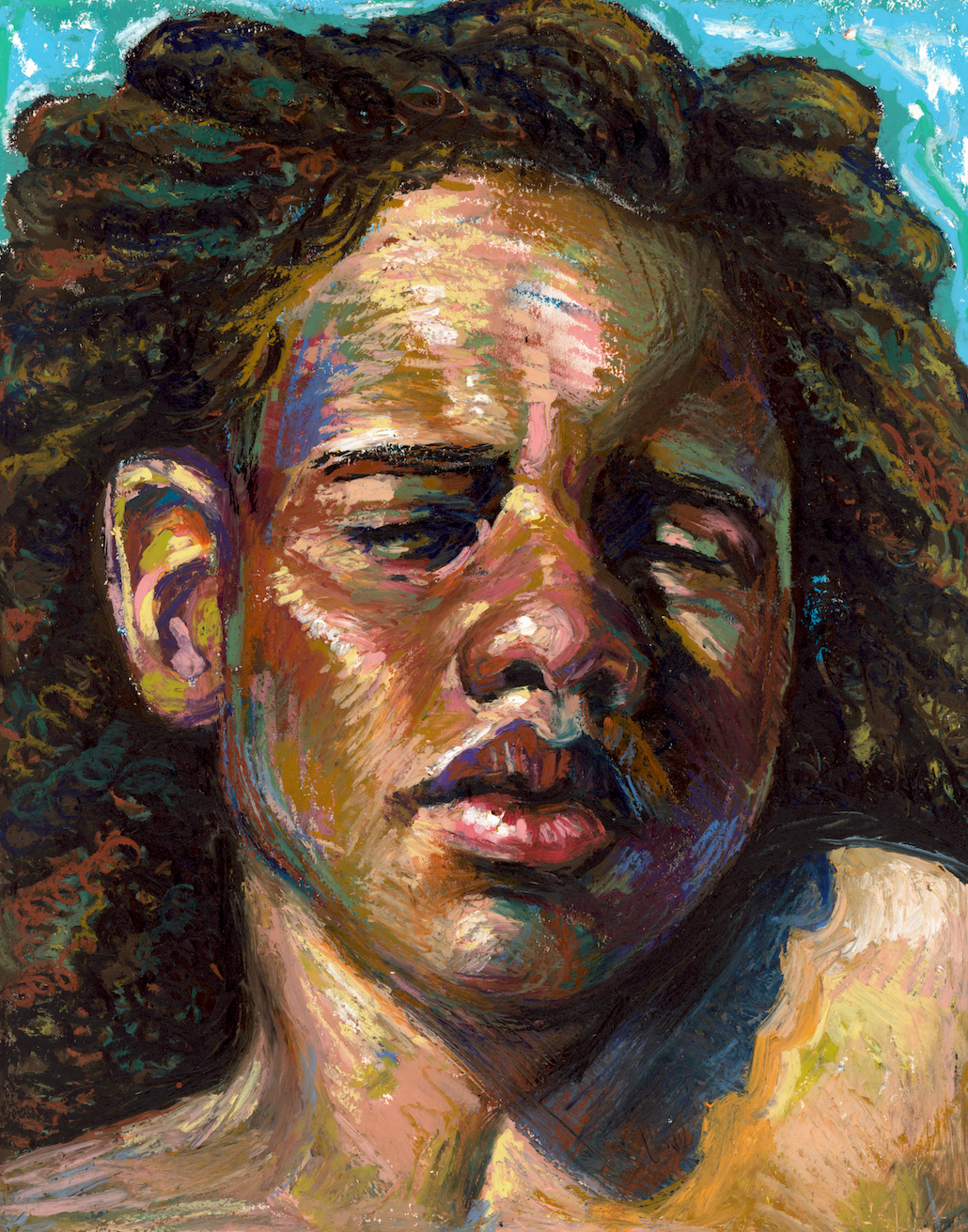 A Person Sun Bathing (Original)