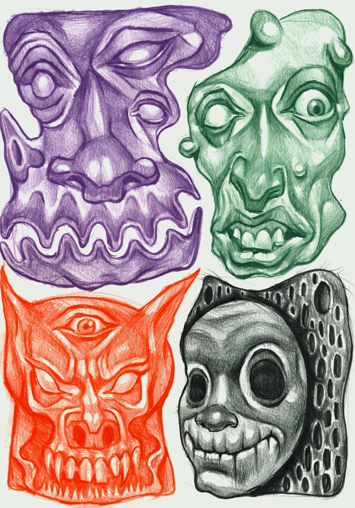 Halloween Sketch Page (original)